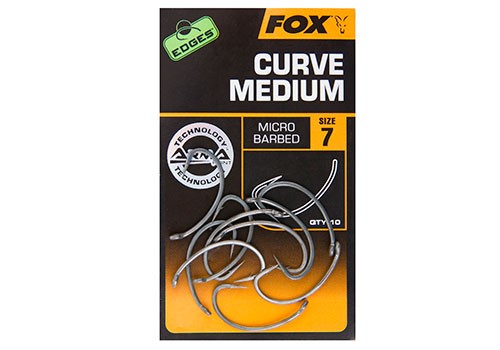 Fox Edges Curve Shank Medium Hooks