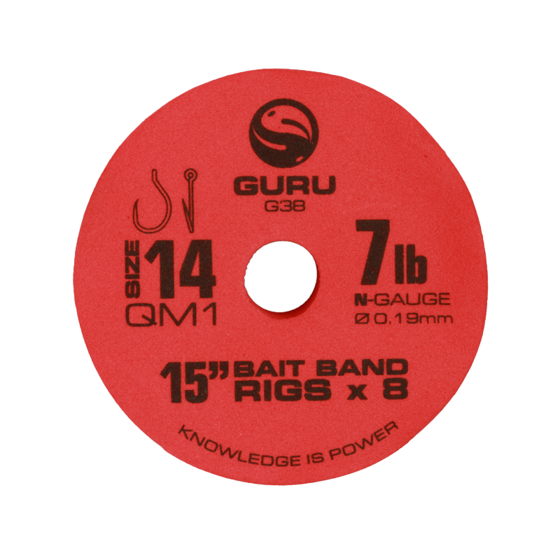 Guru QM1 Bait Bands Ready Rig 15 Inch (38cm)