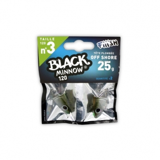 Fiiish Black Minnow 120 - Jig Heads 25gr Khaki