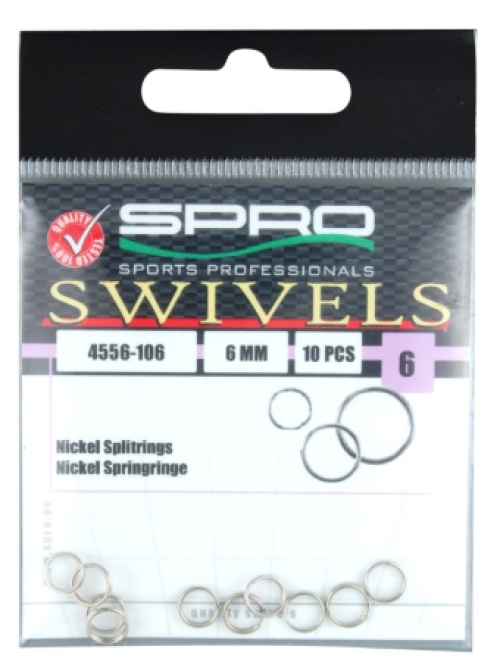 Spro Swivels - Nickel Splitring