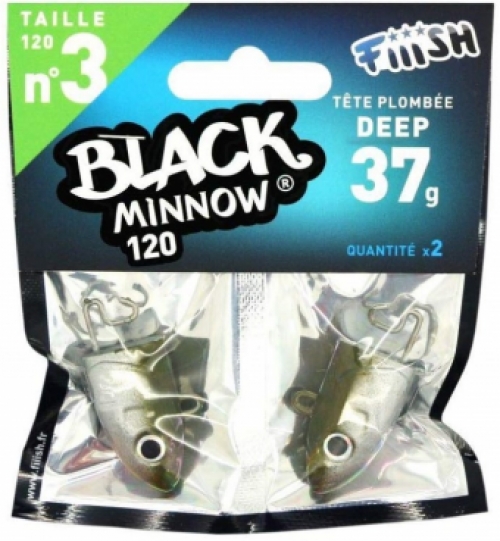 Fiiish Black Minnow 120 - Jig Heads 37gr Khaki