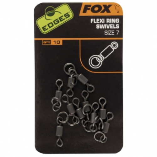 Fox Edges Flexi Ring Swivels Size 7