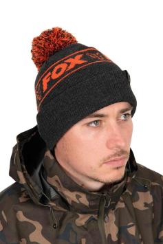 Fox Collection Black/Orange Bobble Hat