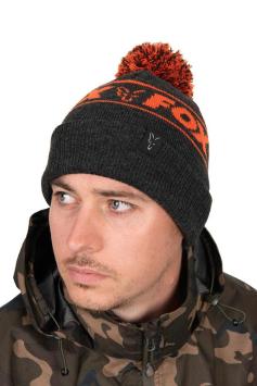 Fox Collection Black/Orange Bobble Hat