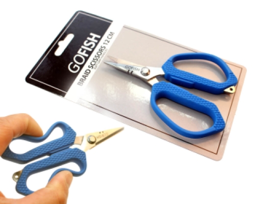 GoFish Braid Scissors 12cm Soft Grip