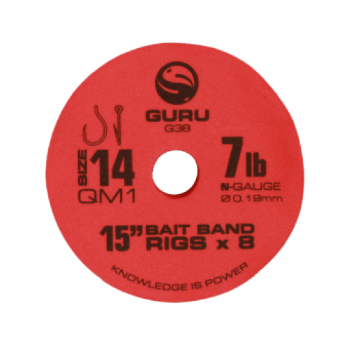 Guru QM1 Bait Bands Ready Rig 15 Inch (38cm)