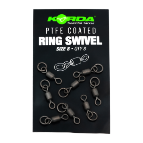 Korda PTFE Ring Swivels Size 8