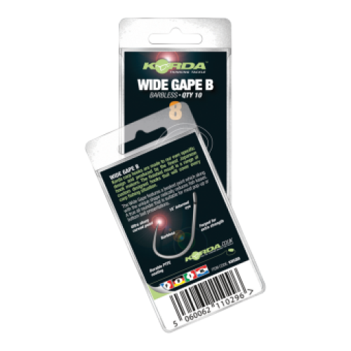 Korda Wide Gape Barbless Hook