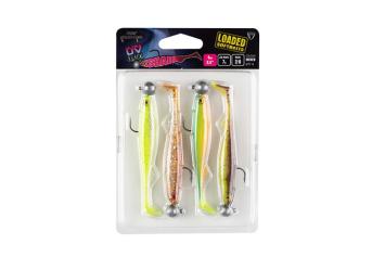 Fox Rage Slick Shad Loaded UV Mixed Colour Packs x4 New Colours