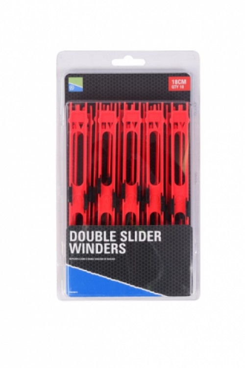 Preston Double Slider Winders 18 cm - Red
