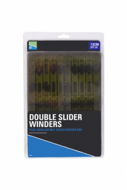Preston Double Slider Winders Box 13cm - Yellow