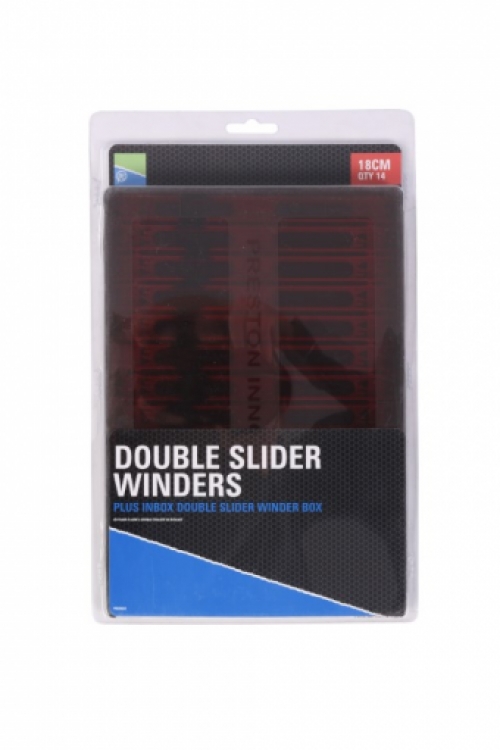 Preston Double Slider Winders Box 18cm - Red