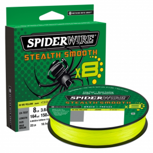 Spiderwire Stealth Smooth x8 Geel 150mtr